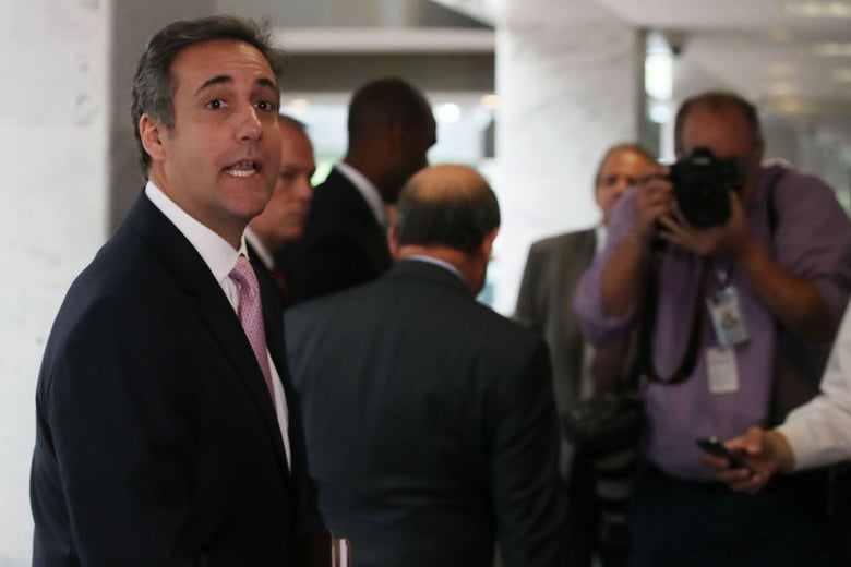 Michael Cohen on Capitol Hill on Sept. 19, 2017.
